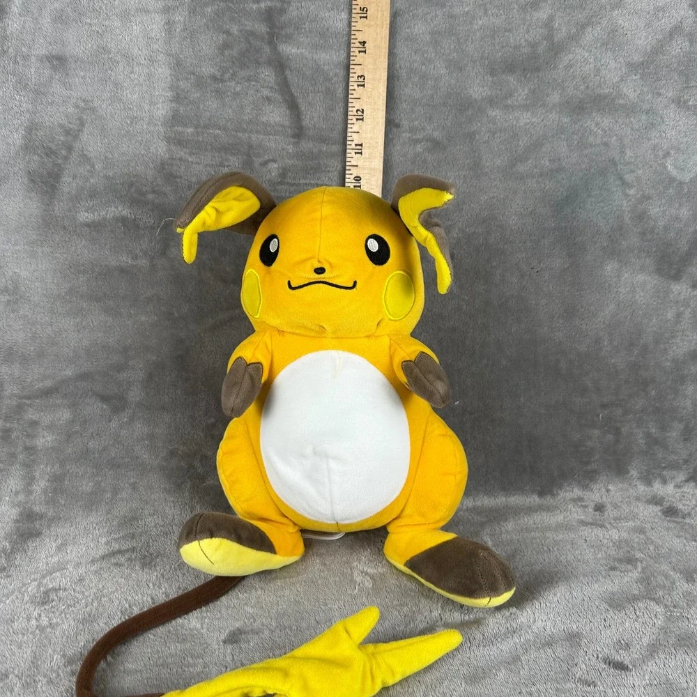 Pokemon Raichu Plush 10 Inch Stuffed Animal Toy 2022 Nintendo Game Freak Orange